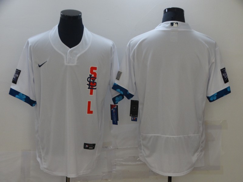 Cardinals Blank White Nike 2021 MLB All-Star Flexbase Jersey