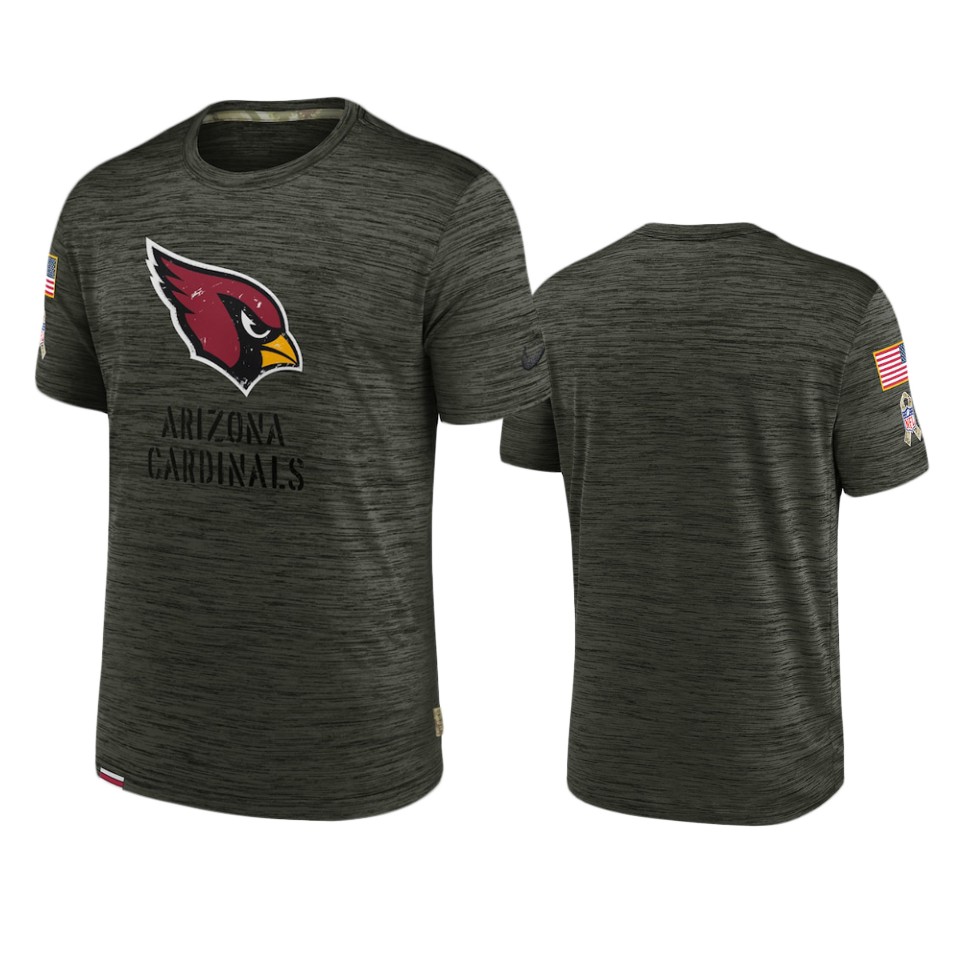 Cardinals Brown 2022 Salute To Service Velocity Team T-Shirt