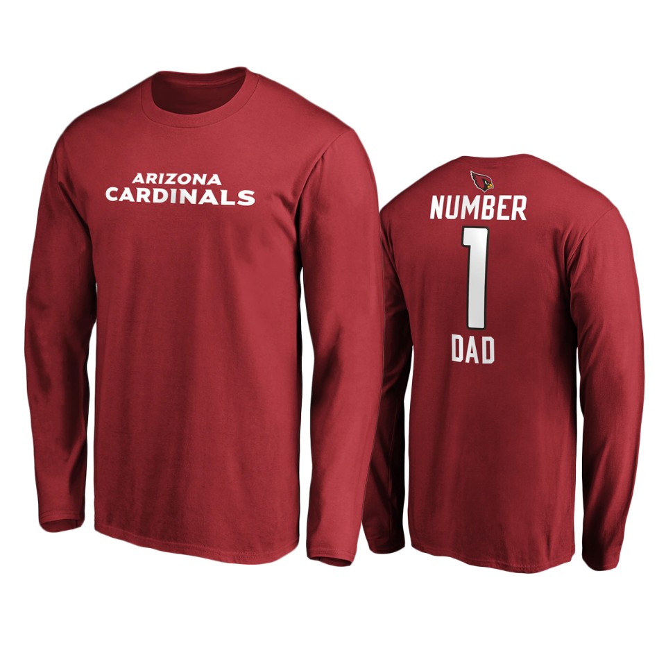 Cardinals Cardinal #1 Dad Long Sleeve T-Shirt