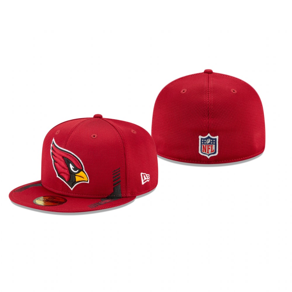 Cardinals Cardinal 2021 NFL Sideline Home 59FIFTY Fitted Hat