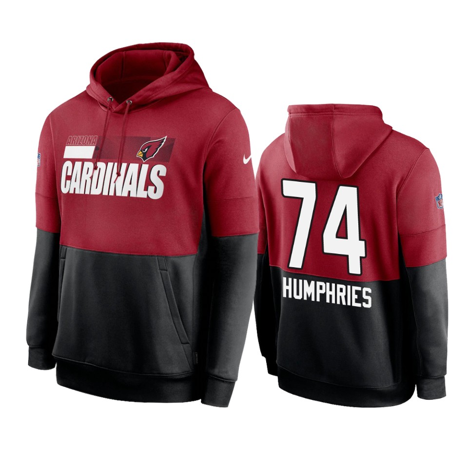 Cardinals Cardinal Black D.J. Humphries Sideline Impact Lockup Performance Hoodie