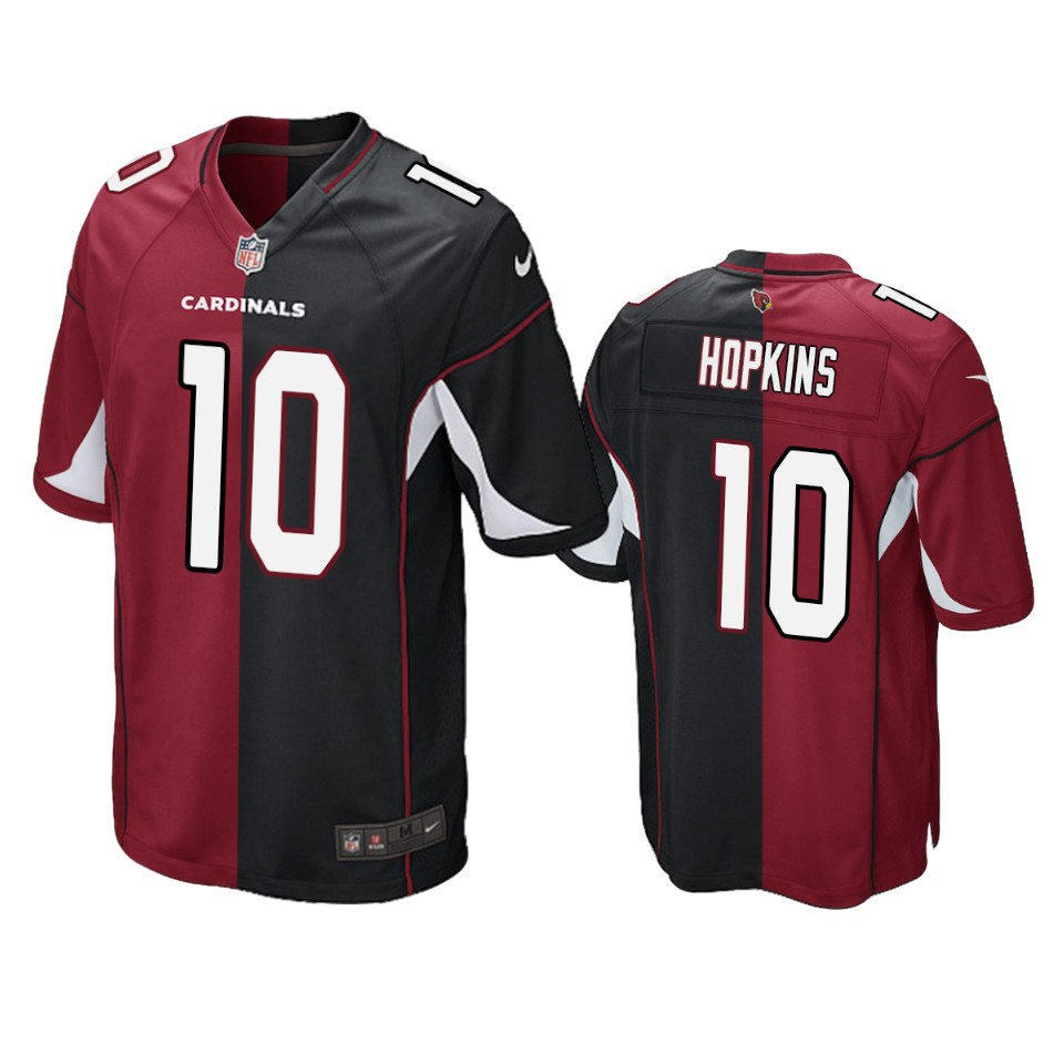 Cardinals Cardinal Black DeAndre Hopkins Split Jersey