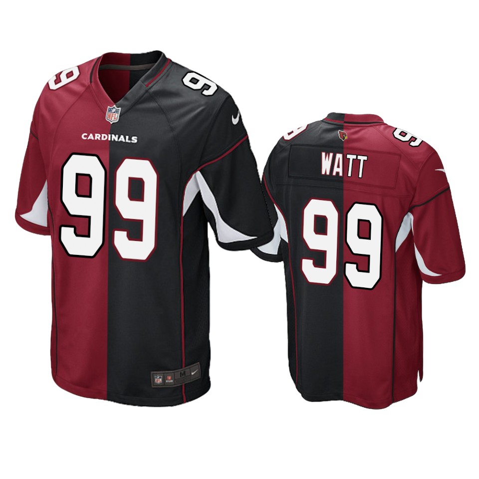 Cardinals Cardinal Black J.J. Watt Split Jersey