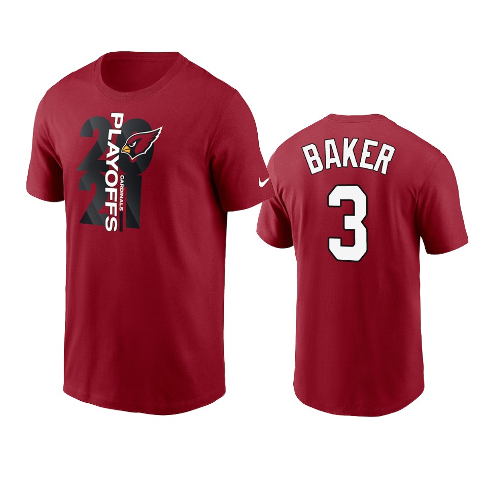 Cardinals Cardinal Budda Baker 2021 NFL Playoffs T-Shirt