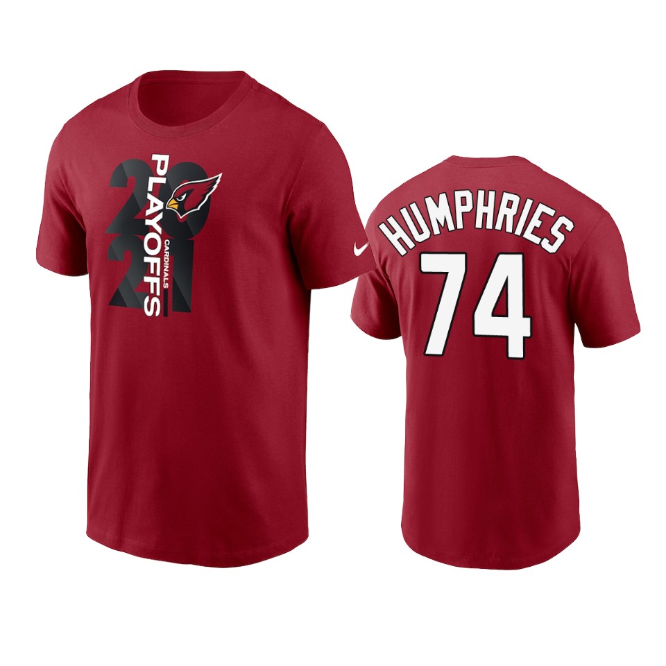 Cardinals Cardinal D.J. Humphries 2021 NFL Playoffs T-Shirt