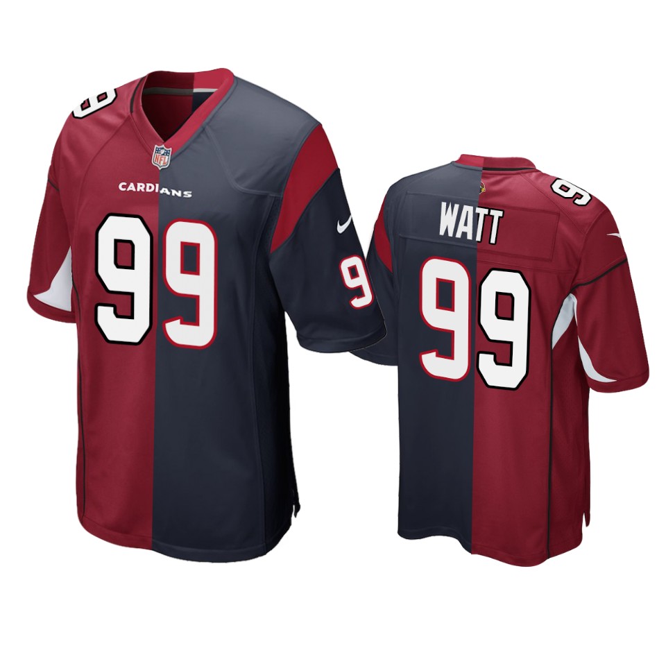 Cardinals Cardinal Navy J.J. Watt Split Jersey
