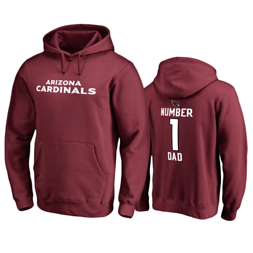 Cardinals Cardinal Number 1 Dad Hoodie