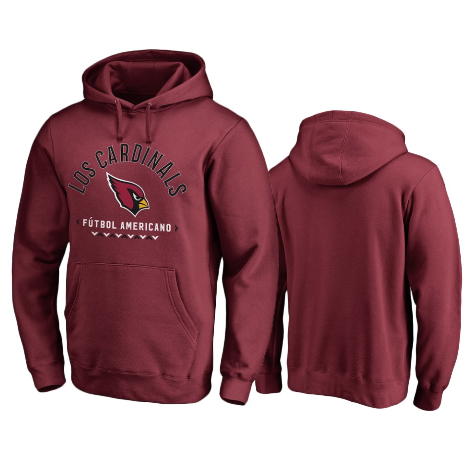Cardinals Cardinal Pullover Hoodie Futbol Americano Men's