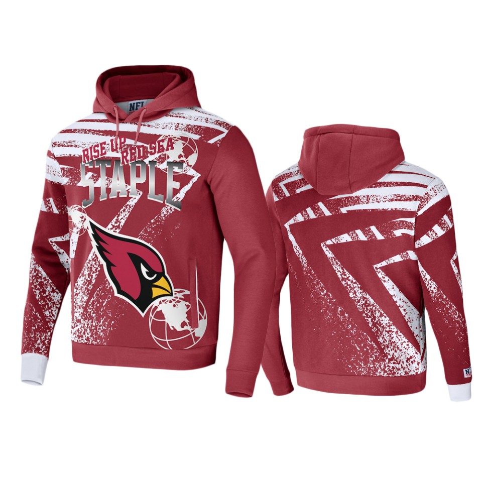 Cardinals Cardinal Staple All Over Print Hoodie