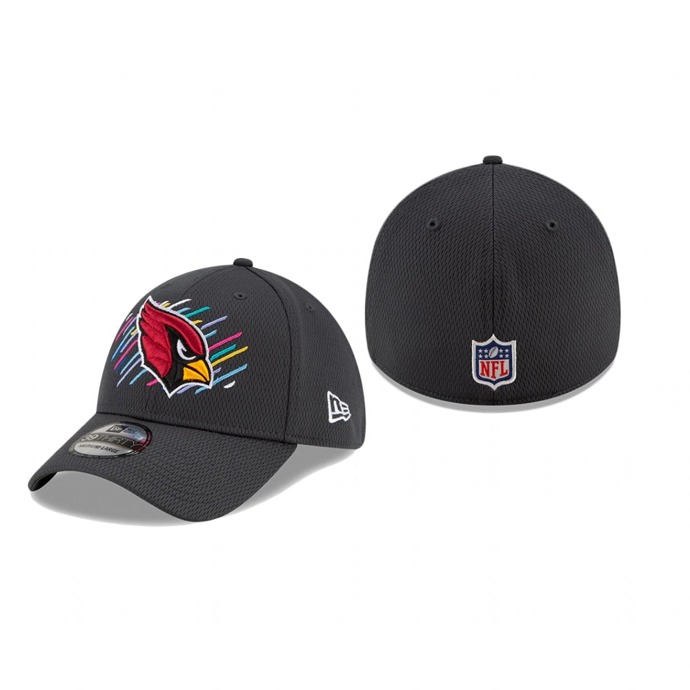 Cardinals Charcoal 2021 NFL Crucial Catch 39THIRTY Flex Hat