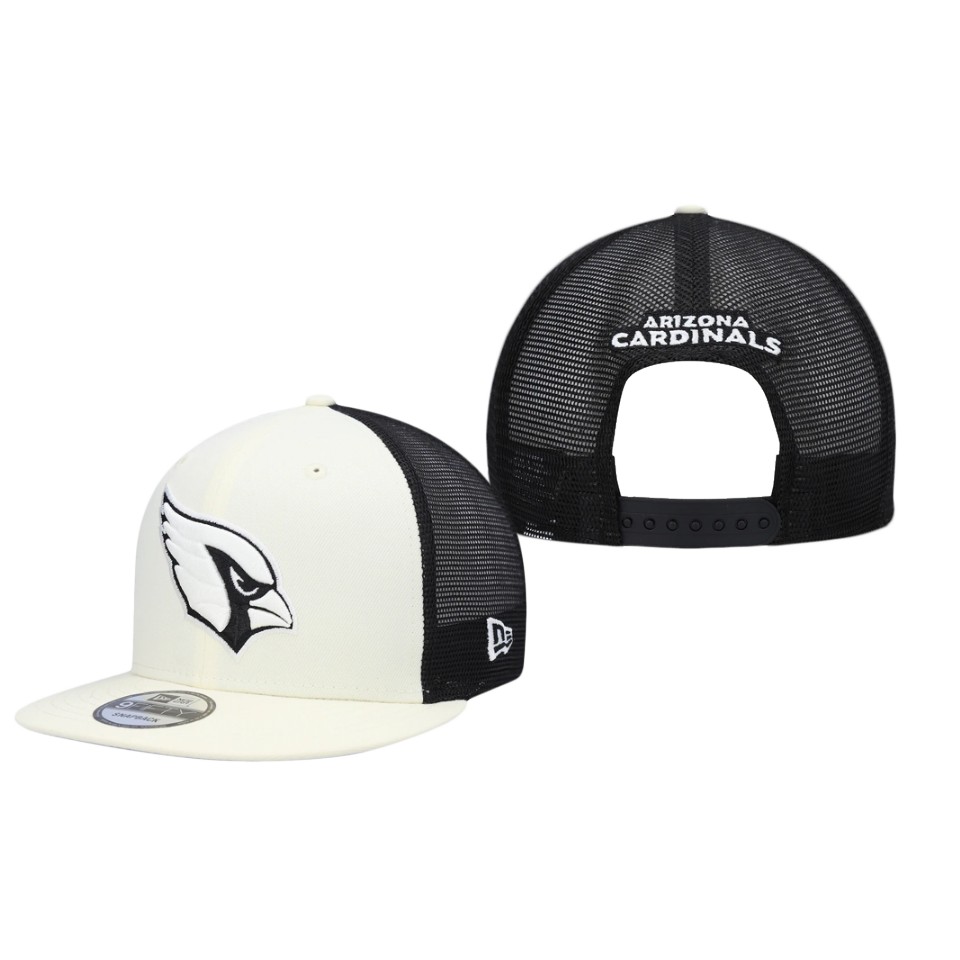 Cardinals Cream Black Chrome 9FIFTY Trucker Snapback Hat