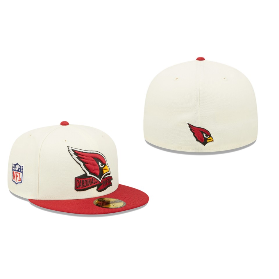 Cardinals Cream Cardinal 2022 Sideline 59FIFTY Fitted Hat