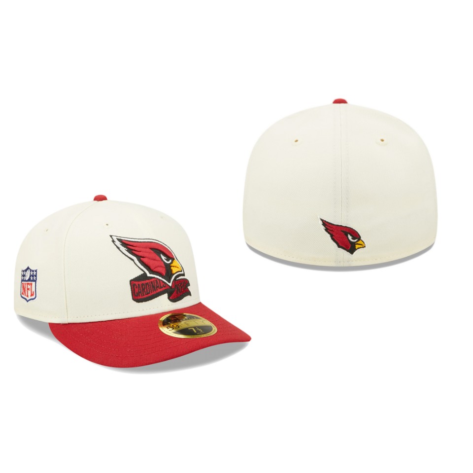Cardinals Cream Cardinal 2022 Sideline Low Profile Fitted Hat