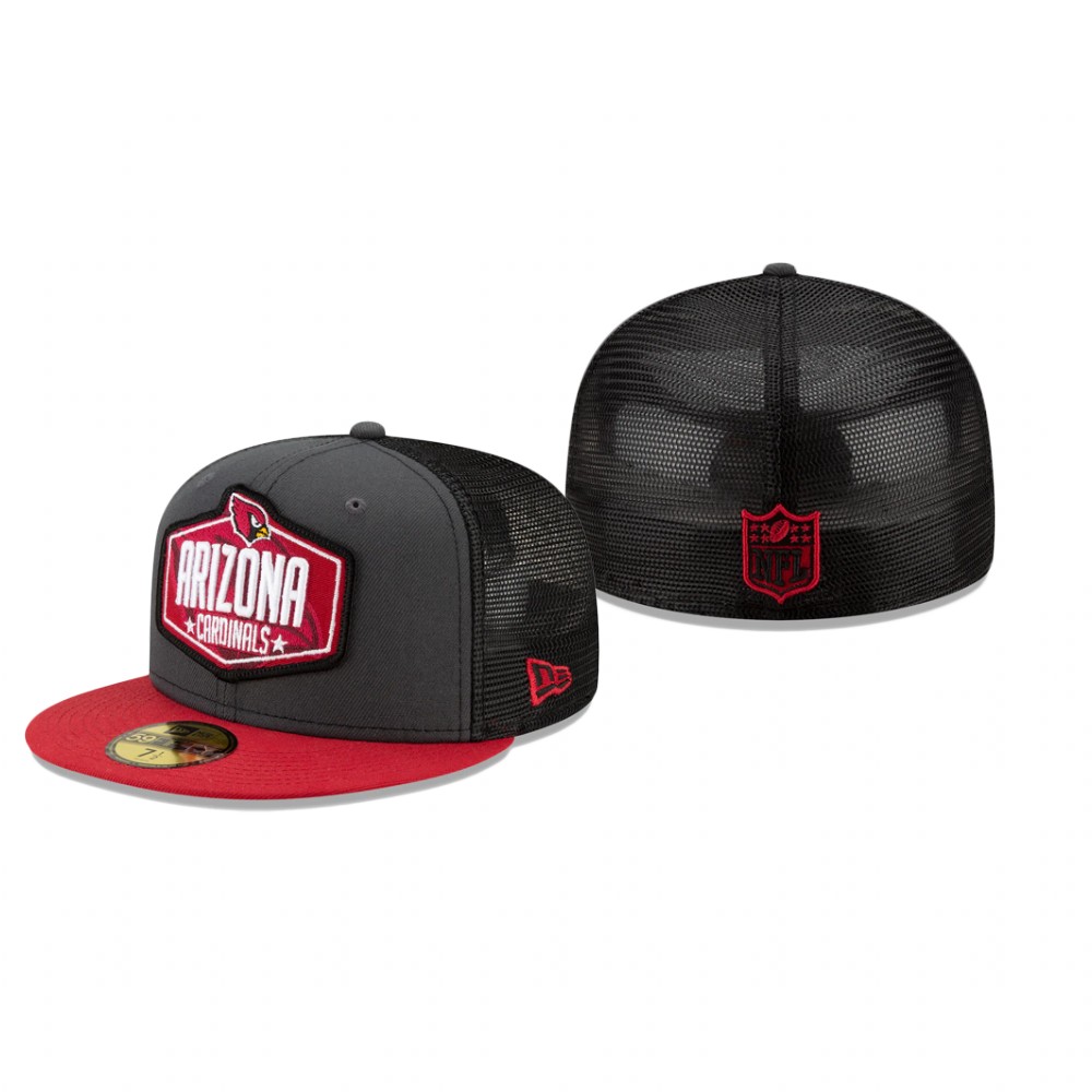 Cardinals Graphite Cardinal 2021 NFL Draft On-Stage 59FIFTY Fitted Hat