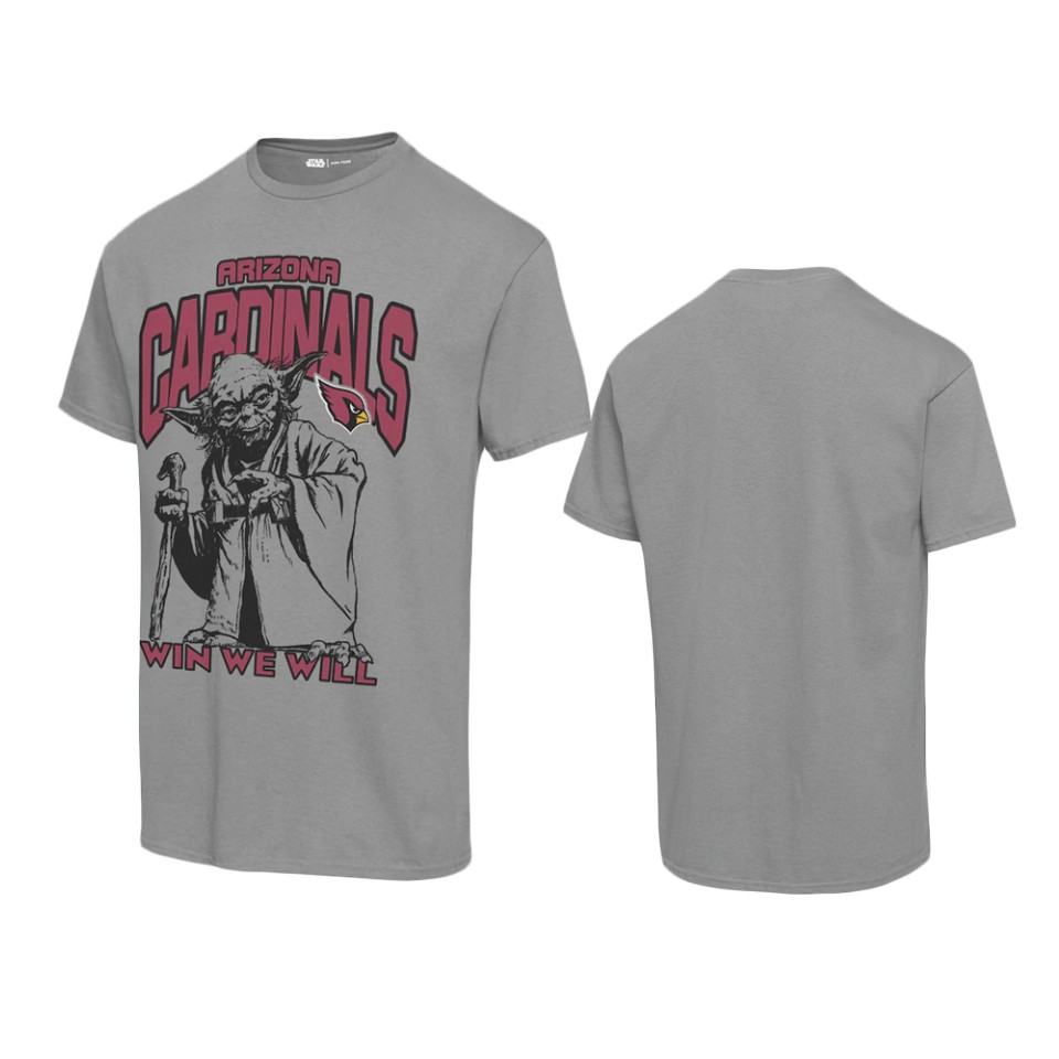 Cardinals Graphite Disney Star Wars Yoda Win We Will T-Shirt