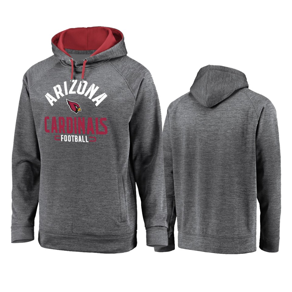 Cardinals Gray Battle Charged Raglan Hoodie