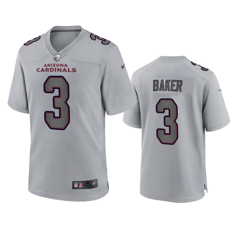 Cardinals Gray Budda Baker Atmosphere Fashion Game Jersey