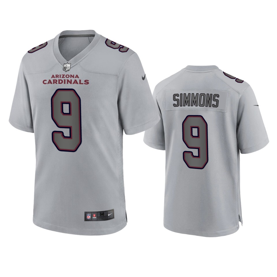 Cardinals Gray Isaiah Simmons Atmosphere Fashion Game Jersey