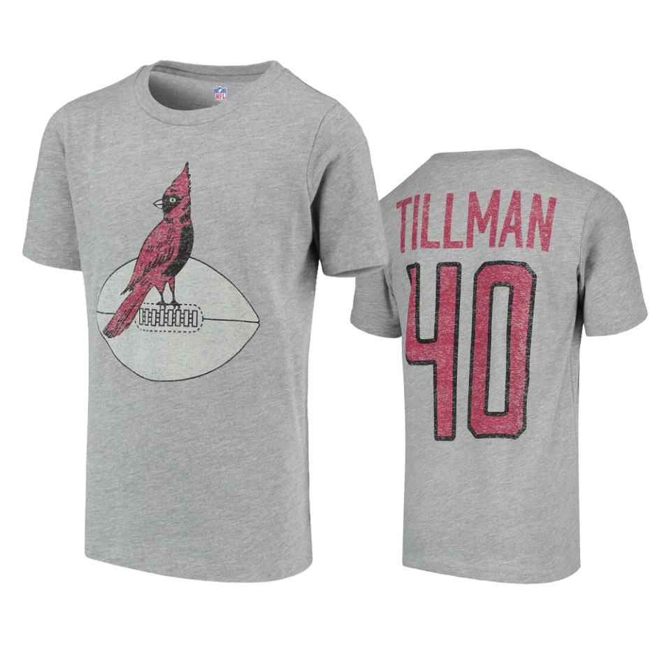 Cardinals Gray Patrick Tillman Retired Player T-Shirt