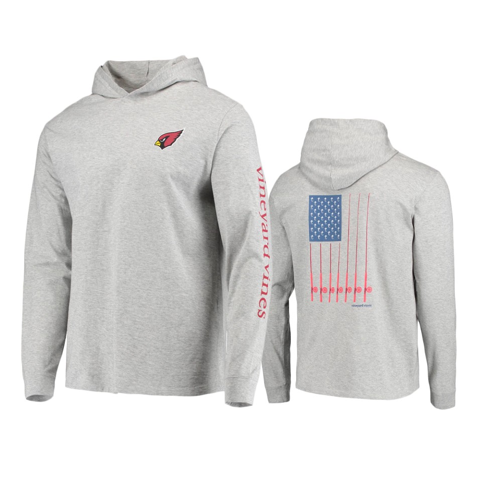 Cardinals Gray Vineyard Vines Hoodie Long Sleeve T-Shirt