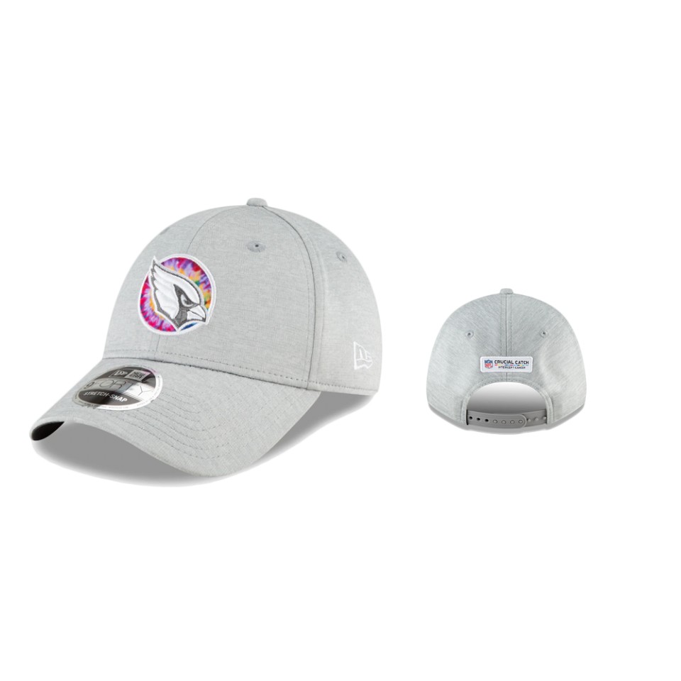 Cardinals Heather Gray 2020 NFL Crucial Catch 9FORTY Adjustable Hat