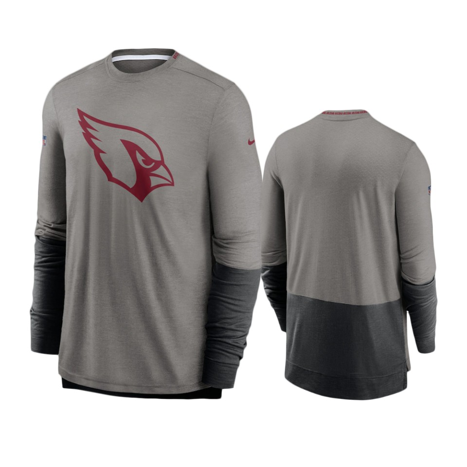 Cardinals Heathered Gray Black Sideline Player Performance T-Shirt