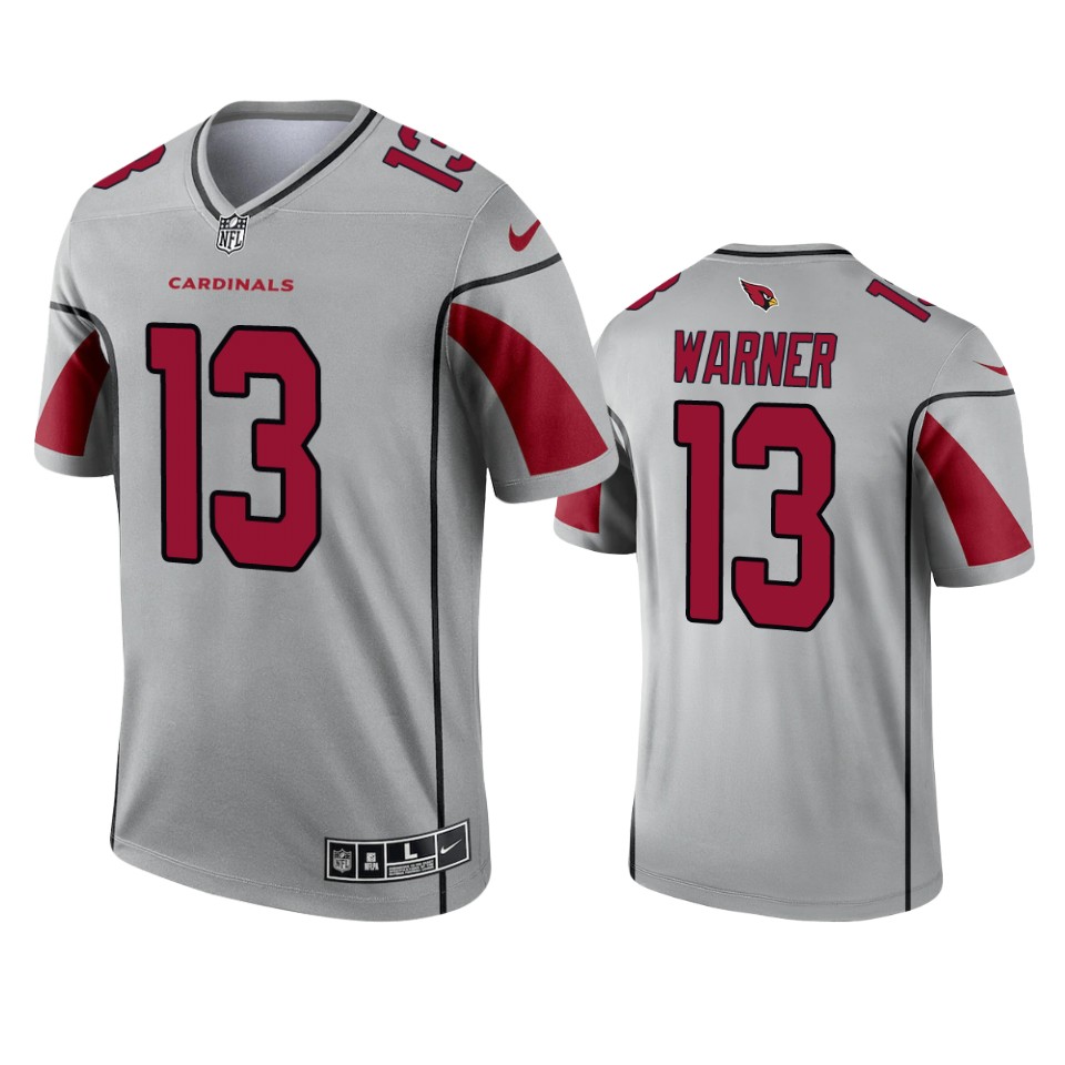 Cardinals Kurt Warner Inverted Legend Silver Jersey