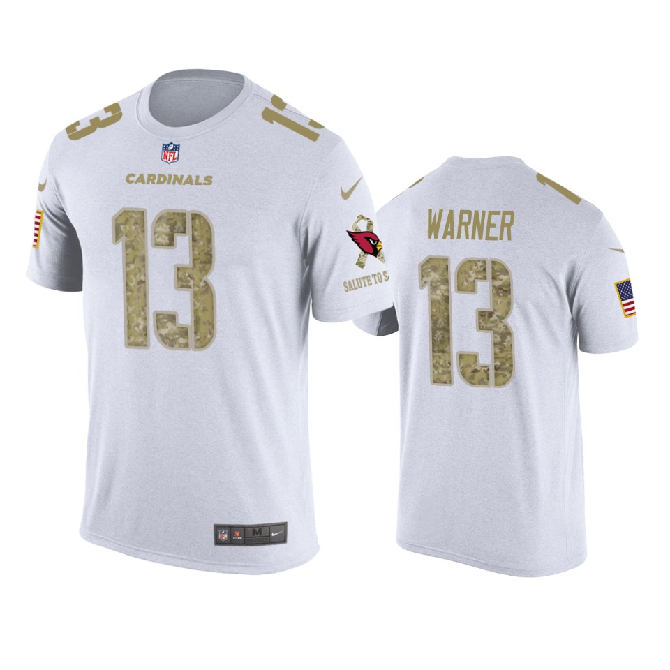 Cardinals Kurt Warner Salute to Service White T-Shirt