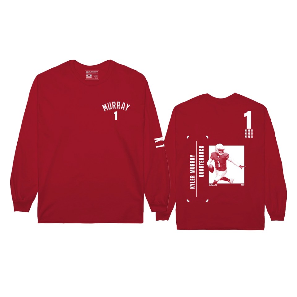 Cardinals Kyler Murray Burgundy Player Graphic Long Sleeve T-Shirt