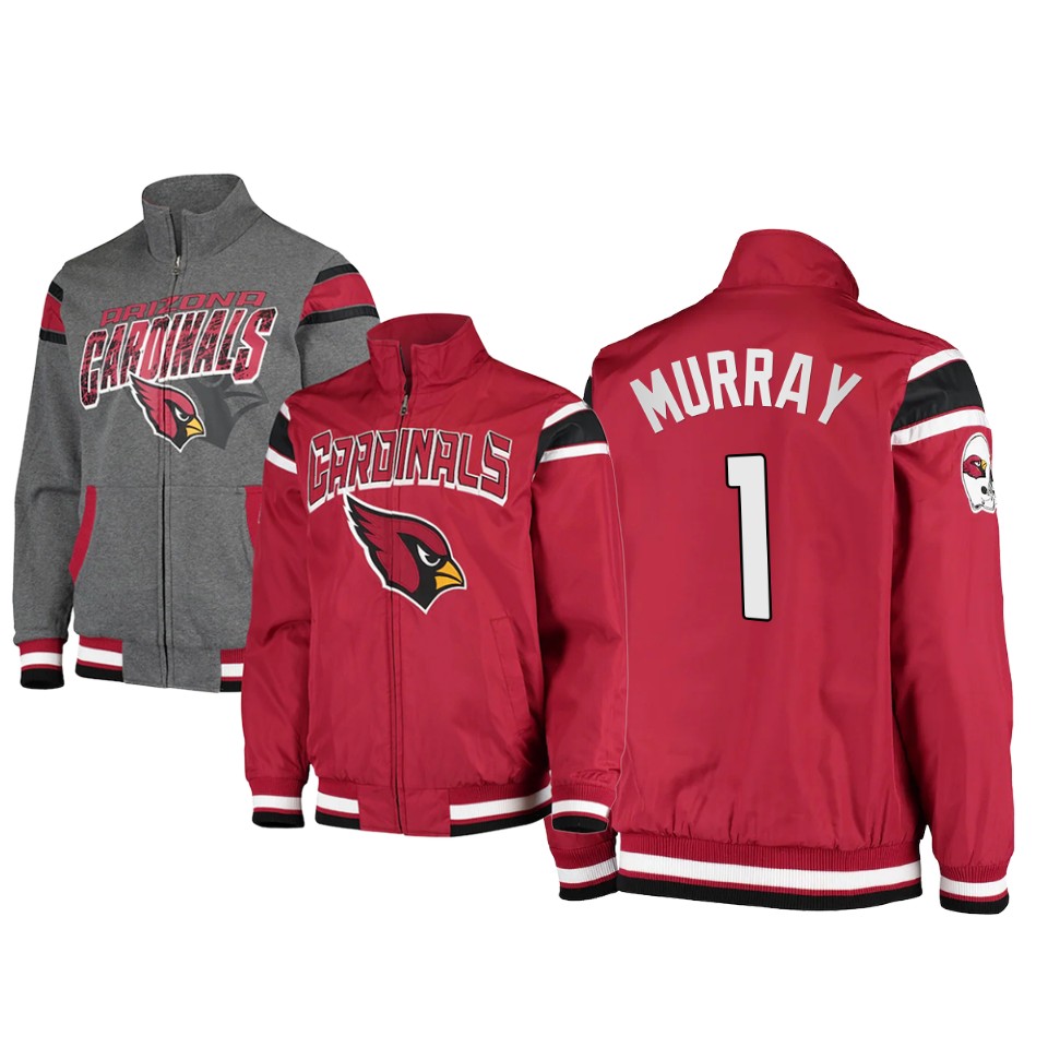 Cardinals Kyler Murray Cardinal_Charcoal Offside Reversible Full-Zip Jacket