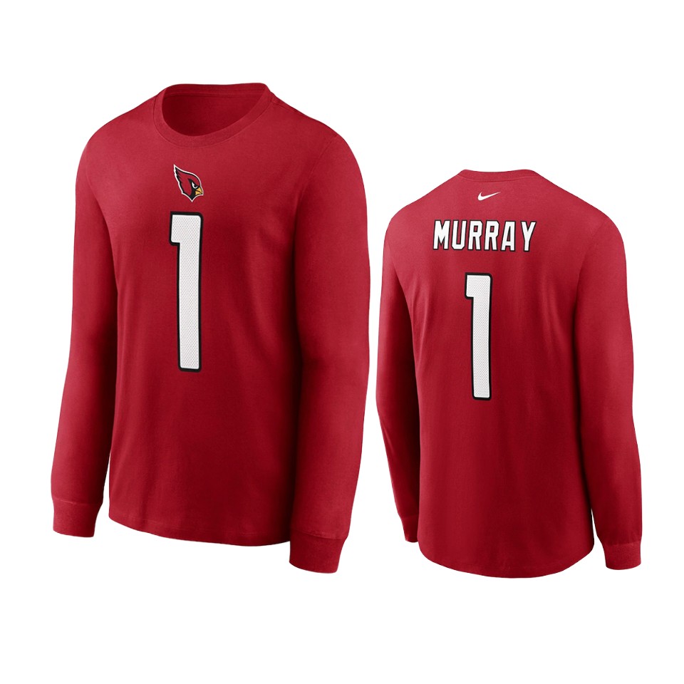Cardinals Kyler Murray Red Name Number Long Sleeve T-shirt