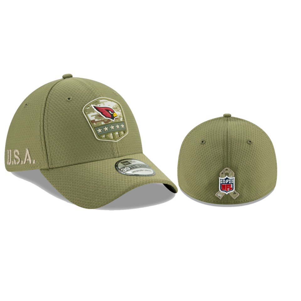 Cardinals Olive 2019 Salute to Service 39THIRTY Flex Hat