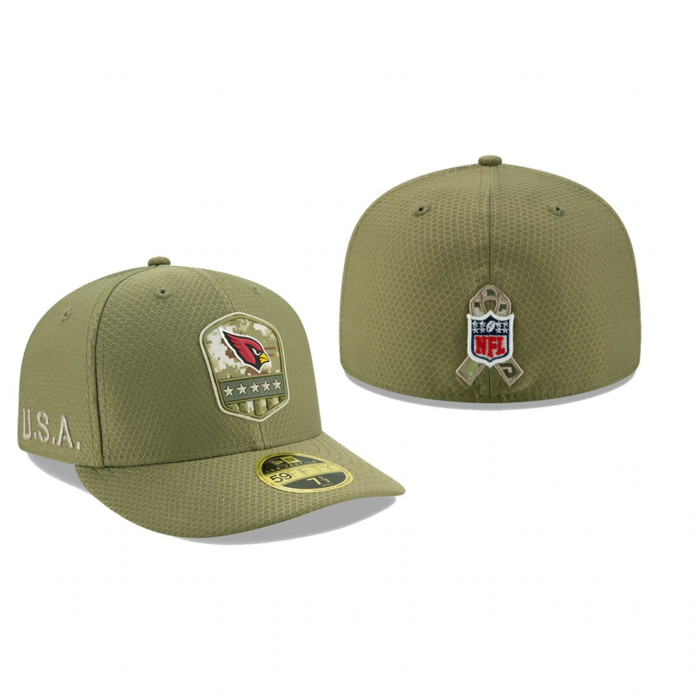 Cardinals Olive 2019 Salute to Service Low Profile 59FIFTY Hat