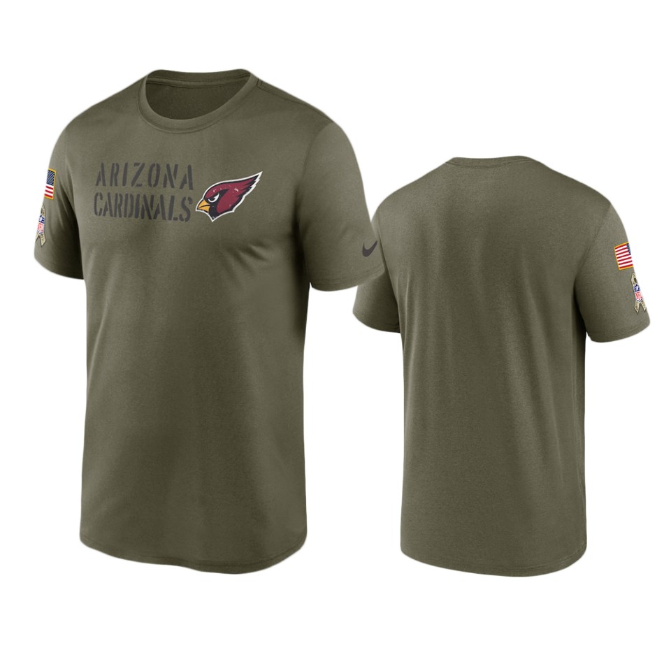 Cardinals Olive 2022 Salute To Service Legend Team T-Shirt