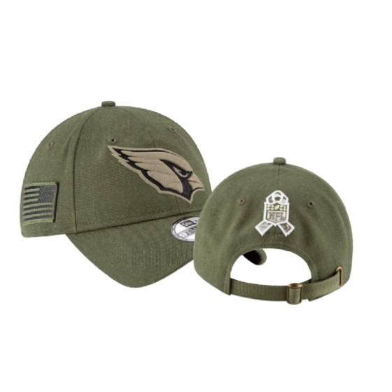 Cardinals Olive 9TWENTY Adjustable Hat 2018 Salute to Service