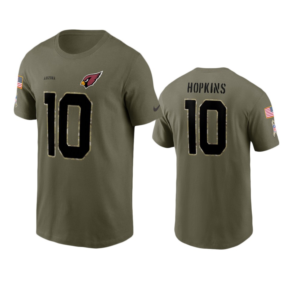 Cardinals Olive DeAndre Hopkins 2022 Salute To Service T-Shirt