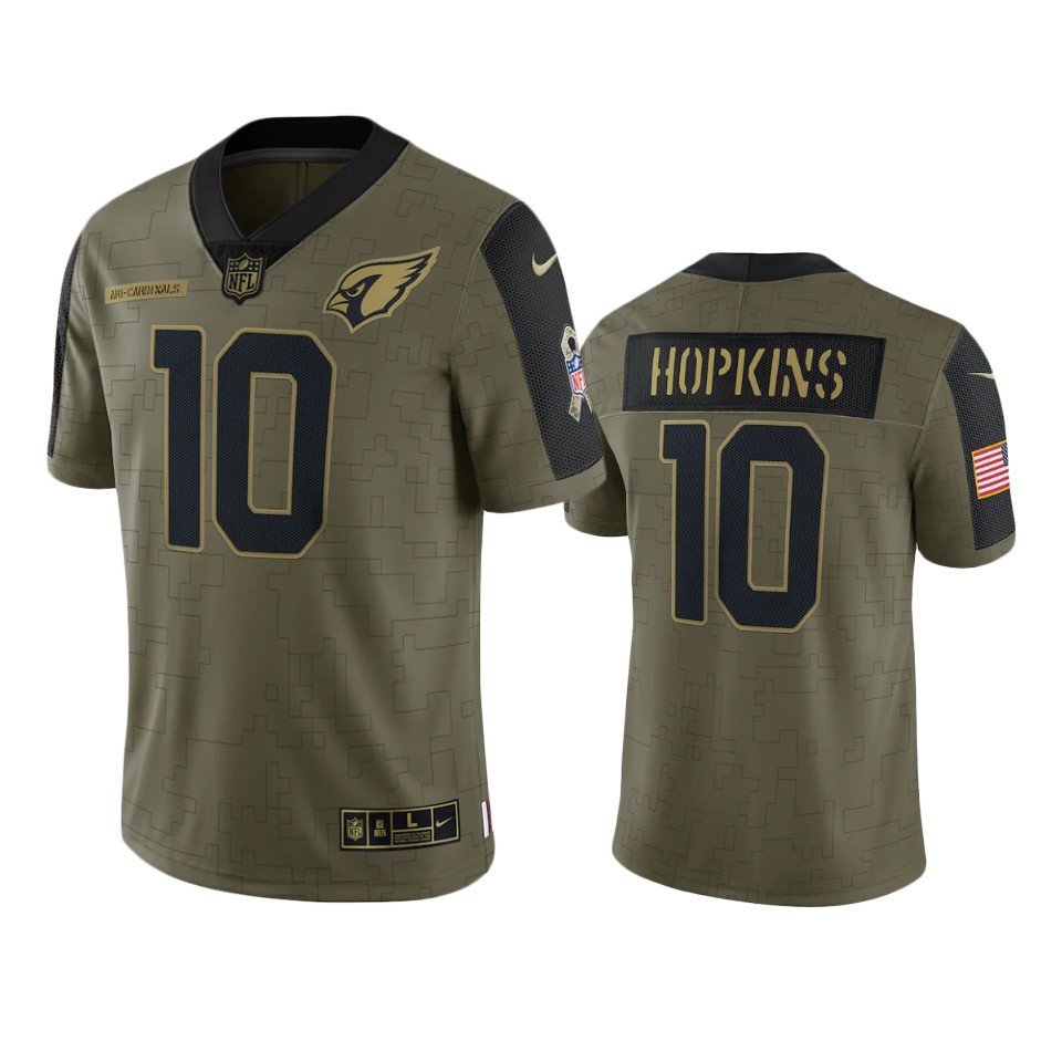 Cardinals Olive DeAndre Hopkins Limited Jersey 2021 Salute To Service
