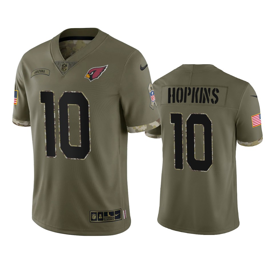 Cardinals Olive DeAndre Hopkins Limited Jersey 2022 Salute To Service