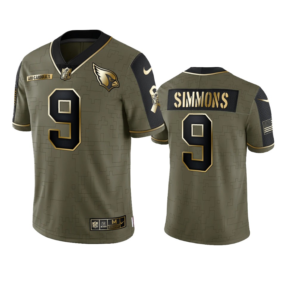 Cardinals Olive Gold Isaiah Simmons Limited Jersey 2021 Salute To Service