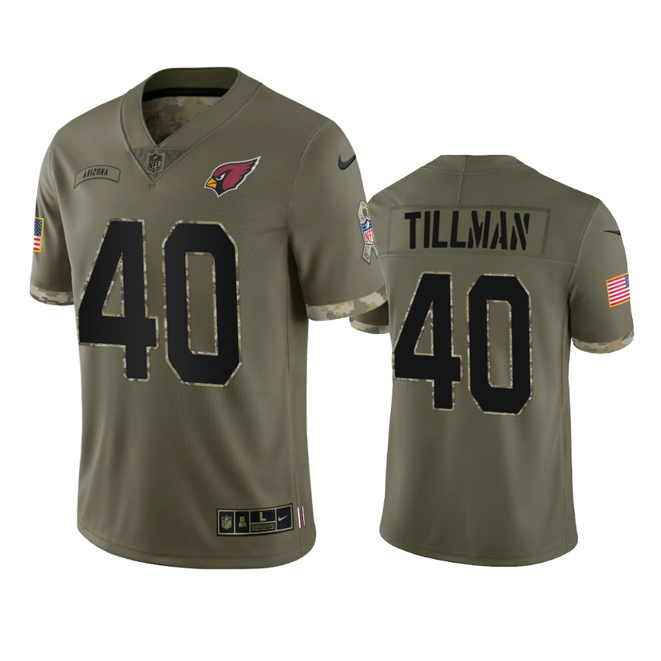 Cardinals Olive Pat Tillman Limited Jersey 2022 Salute To Service