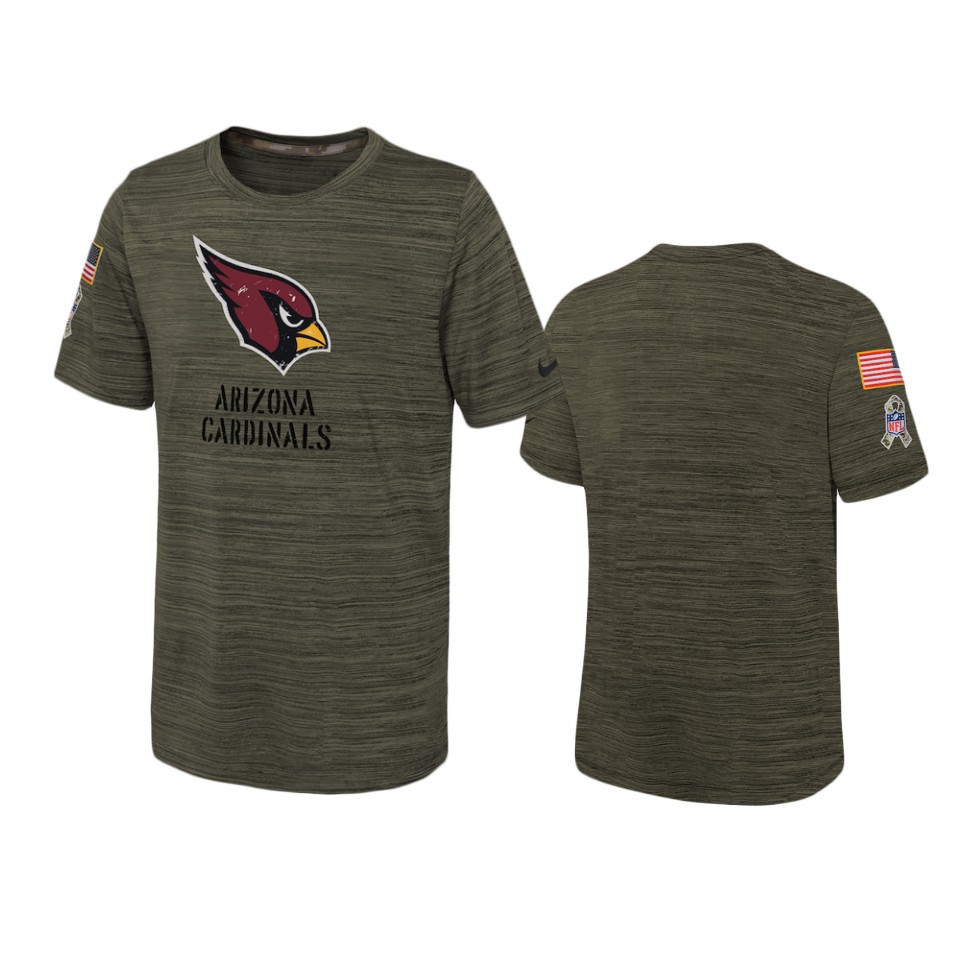Cardinals Olive Velocity T-Shirt 2022 Salute To Service