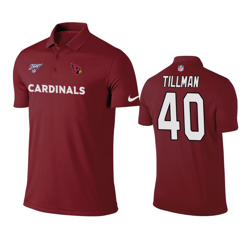 Cardinals Pat Tillman Cardinal 100th Season Polo