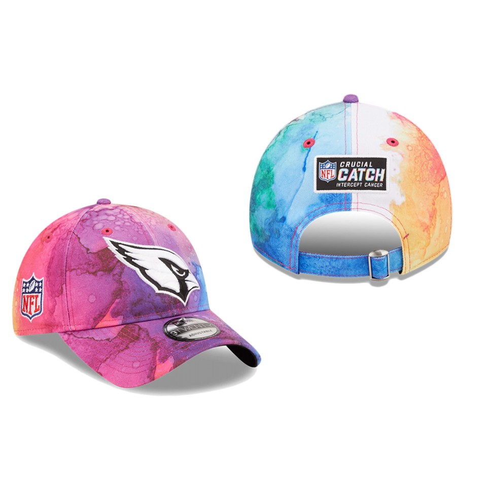 Cardinals Pink 2022 NFL Crucial Catch 9TWENTY Adjustable Hat