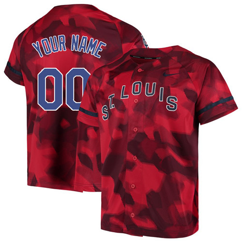 Cardinals Red Camo Fashion Men's Customized Jersey