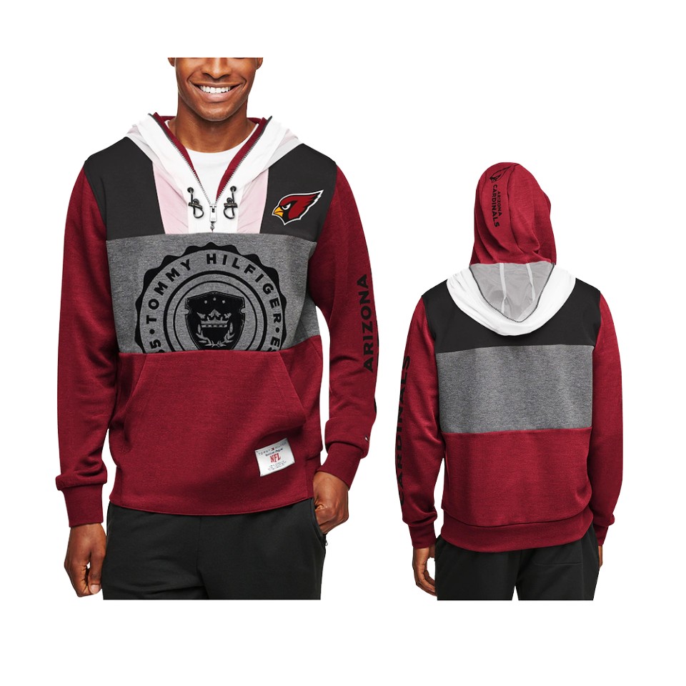 Cardinals Red Charcoal Pinnacle Pullover Hoodie