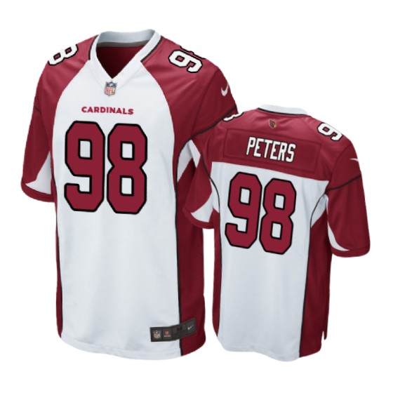 Cardinals White Corey Peters Game Jersey