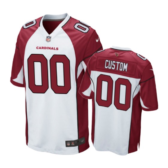 Cardinals White Custom Game Jersey