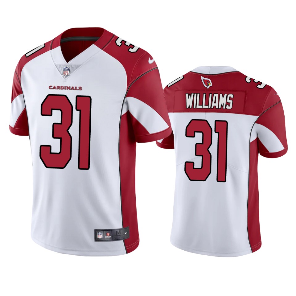 Cardinals White Darrel Williams Vapor Limited Jersey