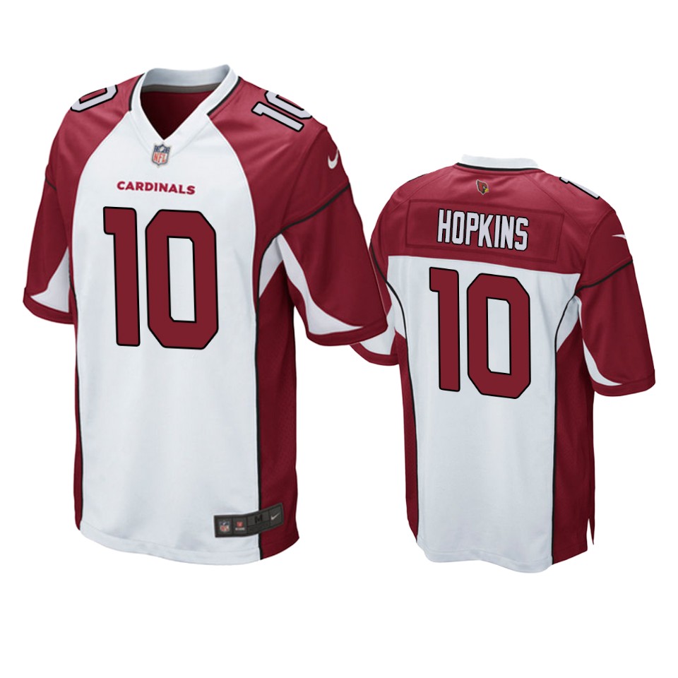 Cardinals White DeAndre Hopkins Game Jersey