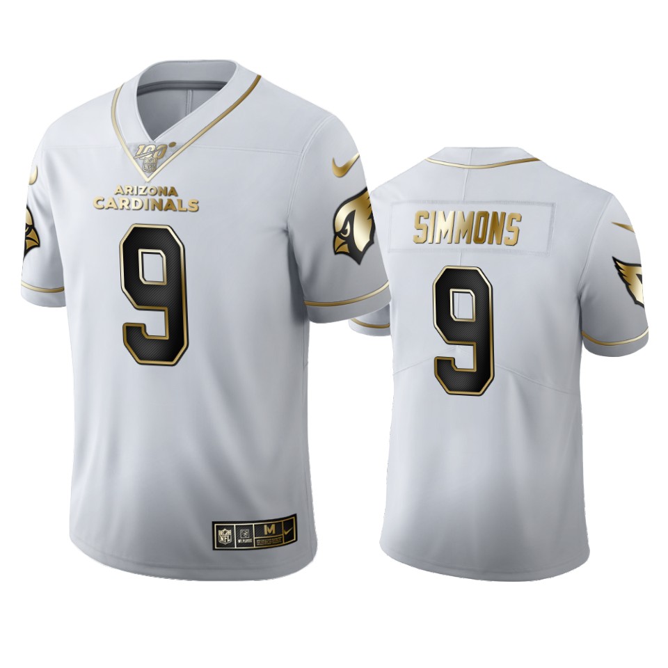 Cardinals White Isaiah Simmons Golden Edition Jersey